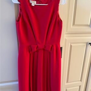 Talbot’s Red Bow Sleeveless Dress - Perfect for Valentine’s Day